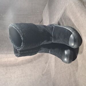 Converse Chuck Taylor All Star Andover Mono Black Suede Sneaker Boots VG US 6